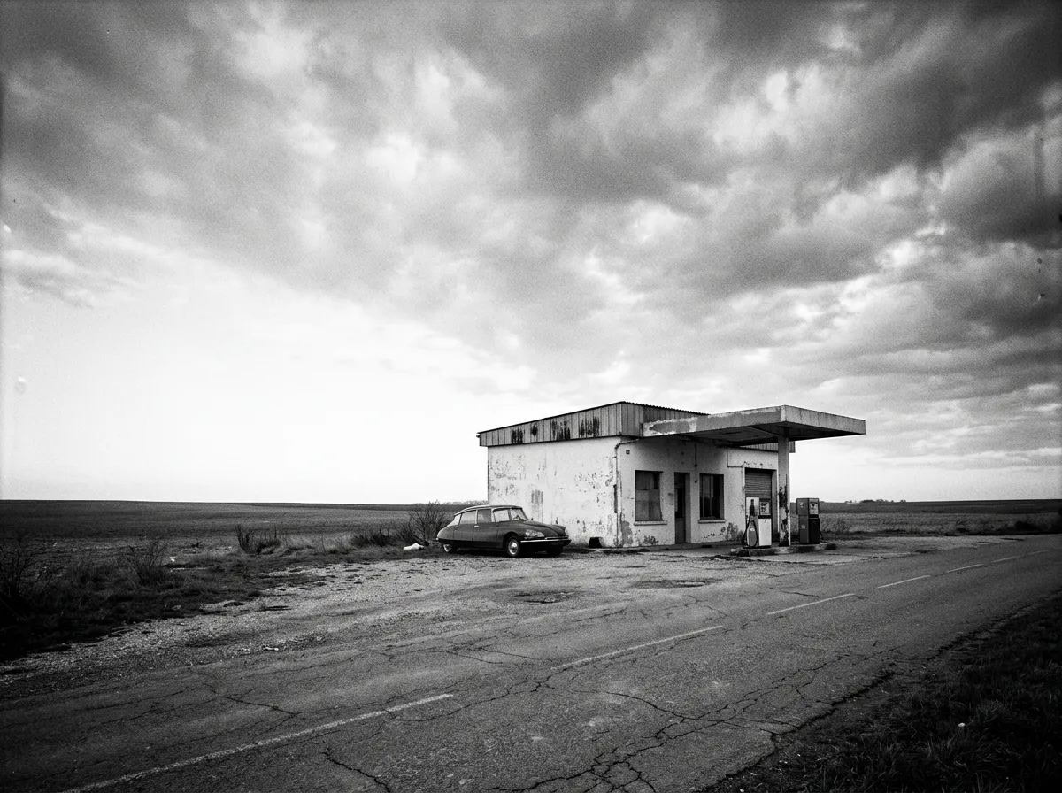 Station-service isolée